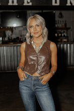Load image into Gallery viewer, The Deadwood Faux Leather Vest