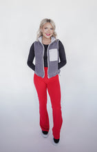 Load image into Gallery viewer, Flared Yoga Pants in Red