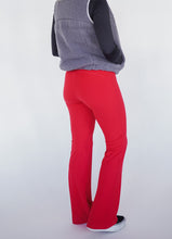 Load image into Gallery viewer, Flared Yoga Pants in Red