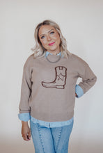 Load image into Gallery viewer, Cowgirl Boot Sweater