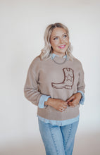 Load image into Gallery viewer, Cowgirl Boot Sweater
