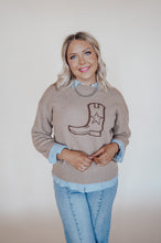 Load image into Gallery viewer, Cowgirl Boot Sweater