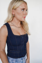 Load image into Gallery viewer, The Daisy Denim Top