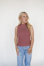 Load image into Gallery viewer, Basic Ribbed Tank in Red Bean