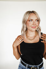 Load image into Gallery viewer, Sleek Silhouette Bodysuit in Black