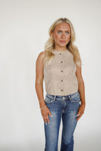 Load image into Gallery viewer, Brown Gingham Sleeveless Top