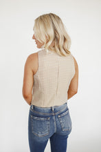 Load image into Gallery viewer, Brown Gingham Sleeveless Top