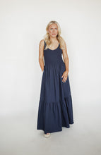 Load image into Gallery viewer, Napa Valley Navy Midi Dress