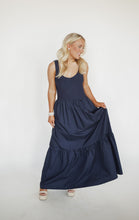 Load image into Gallery viewer, Napa Valley Navy Midi Dress