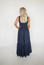 Load image into Gallery viewer, Napa Valley Navy Midi Dress