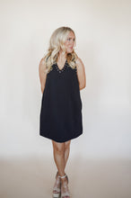Load image into Gallery viewer, Black Studded Dress
