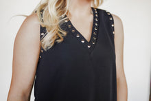 Load image into Gallery viewer, Black Studded Dress