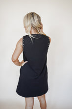 Load image into Gallery viewer, Black Studded Dress