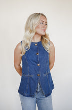 Load image into Gallery viewer, Uptown Denim Top