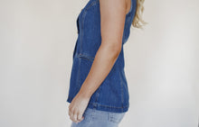 Load image into Gallery viewer, Uptown Denim Top