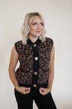 Load image into Gallery viewer, Leopard Knit Sweater Vest