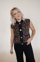 Load image into Gallery viewer, Leopard Knit Sweater Vest