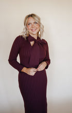 Load image into Gallery viewer, Merlot Sweater Dress