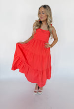 Load image into Gallery viewer, Sunset Splash Midi Dress