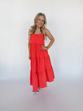 Load image into Gallery viewer, Sunset Splash Midi Dress