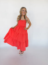 Load image into Gallery viewer, Sunset Splash Midi Dress