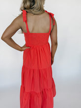 Load image into Gallery viewer, Sunset Splash Midi Dress