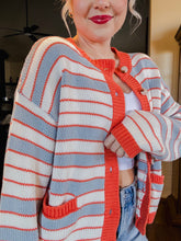 Load image into Gallery viewer, Cloud Striped Cardigan
