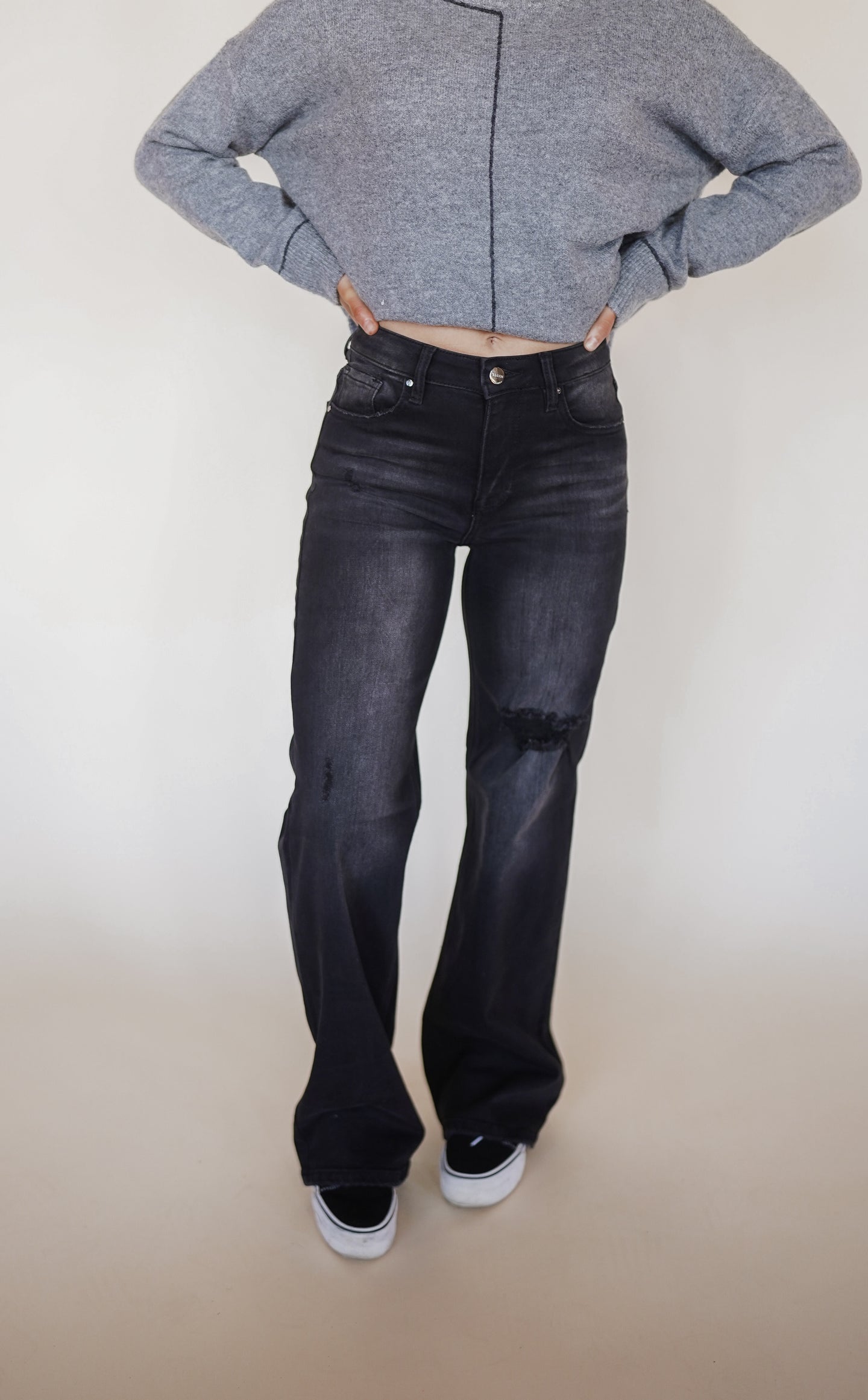 The Paige Wide Leg Jeans