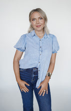 Load image into Gallery viewer, Jessie Light Denim Blouse
