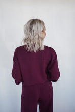 Load image into Gallery viewer, Girl On The Go Sweatshirt in Wine
