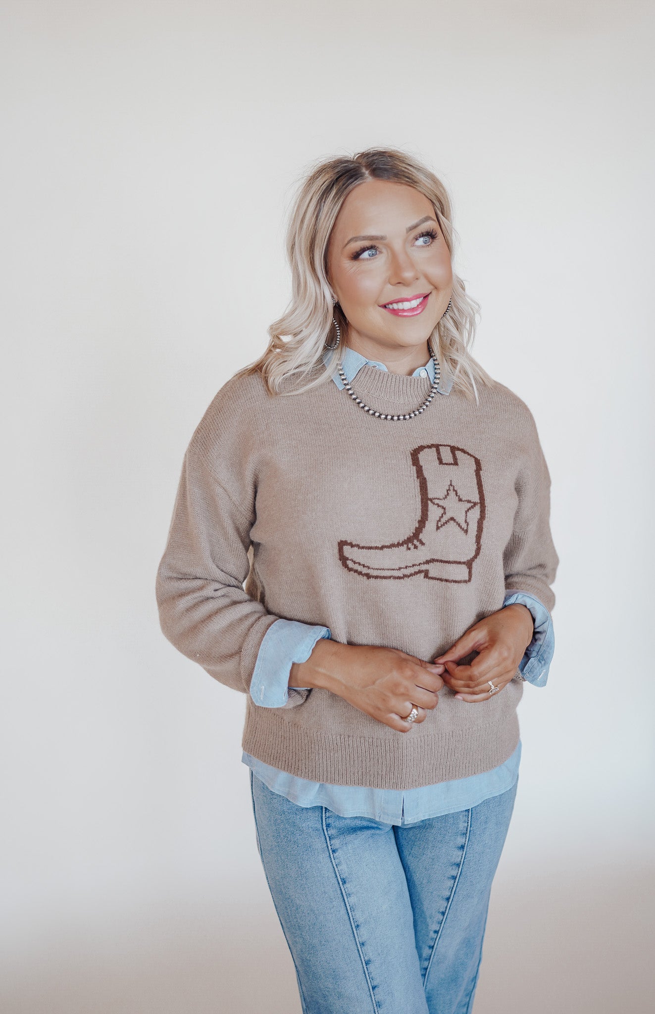 Cowgirl Boot Sweater
