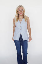 Load image into Gallery viewer, The Hannah Vest in Light Blue
