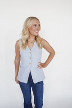 Load image into Gallery viewer, The Hannah Vest in Light Blue
