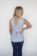 Load image into Gallery viewer, The Hannah Vest in Light Blue
