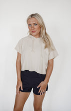 Load image into Gallery viewer, Cropped Extra Soft Hooded Tee
