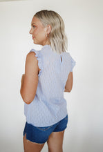 Load image into Gallery viewer, Bluebell Bliss Flutter Sleeve Top
