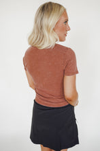 Load image into Gallery viewer, Acid Wash Tee in Chestnut
