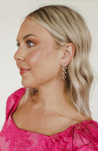 Load image into Gallery viewer, Dangling Bow Earrings in Gold
