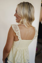 Load image into Gallery viewer, Summer Dreams Yellow Lace Top
