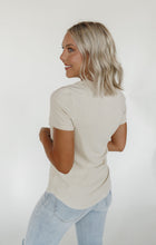 Load image into Gallery viewer, Ribbed Basic Tee in Oatmeal
