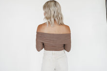 Load image into Gallery viewer, Foldover Shoulder Sweater Top
