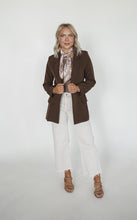 Load image into Gallery viewer, Downtown Blazer in Chocolate
