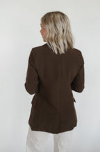 Load image into Gallery viewer, Downtown Blazer in Chocolate
