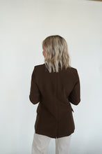 Load image into Gallery viewer, Downtown Blazer in Chocolate
