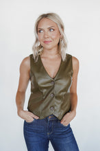 Load image into Gallery viewer, The Pendleton Faux Leather Vest
