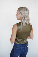 Load image into Gallery viewer, The Pendleton Faux Leather Vest
