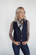 Load image into Gallery viewer, Western Flare Denim Vest
