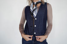 Load image into Gallery viewer, Western Flare Denim Vest
