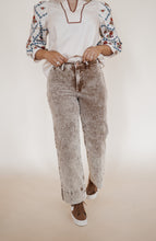 Load image into Gallery viewer, Mocha Cropped Corduroy Pants
