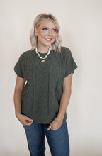 Load image into Gallery viewer, Cable Knit Sleeveless Sweater
